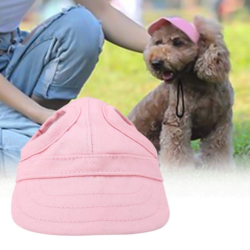 Tnfeeon Pet Baseball, Dog Cat Outdoor Sunbonnet with Ear Holes Adjustable Ste Summer Pet Parent Child Hat(L) - Image 2